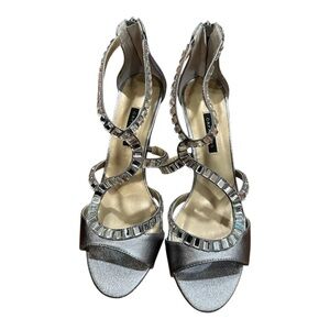 Caparros Silver Embellished Heels